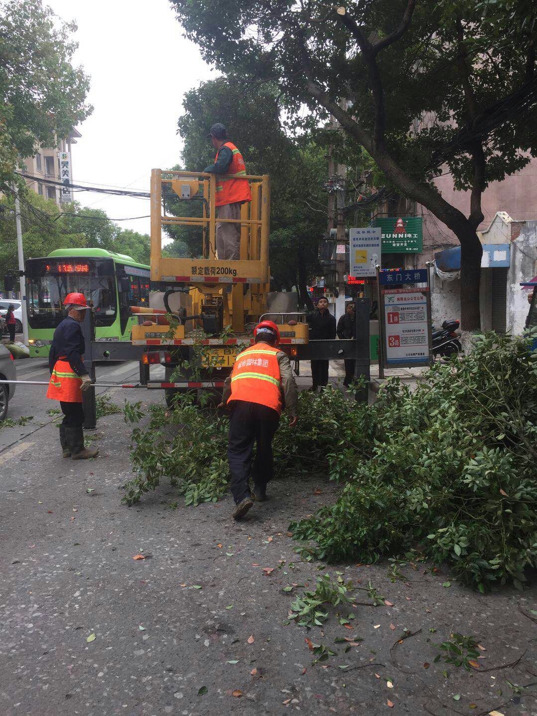 近日，我公司根據(jù)南陵縣市政園林所通知，組織安排人員車(chē)輛協(xié)助市政園林所路燈科修剪陵陽(yáng)路兩側(cè)遮擋路燈照明的樹(shù)枝。此項(xiàng)工作持續(xù)了三天，消除了因路燈光照不足帶來(lái)的夜間通行安全隱患問(wèn)題，受到沿線居民一致好評(píng)。